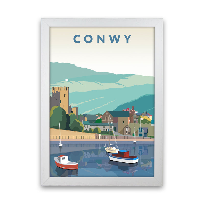 Conwy Art Print by Richard O'Neill White Grain