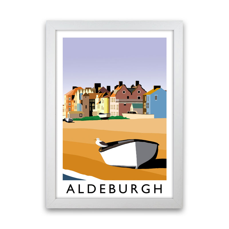 Aldeburgh Art Print by Richard O'Neill White Grain