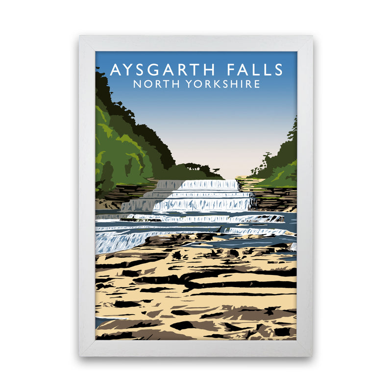 Aysgarth Falls2 Portrait by Richard O'Neill White Grain