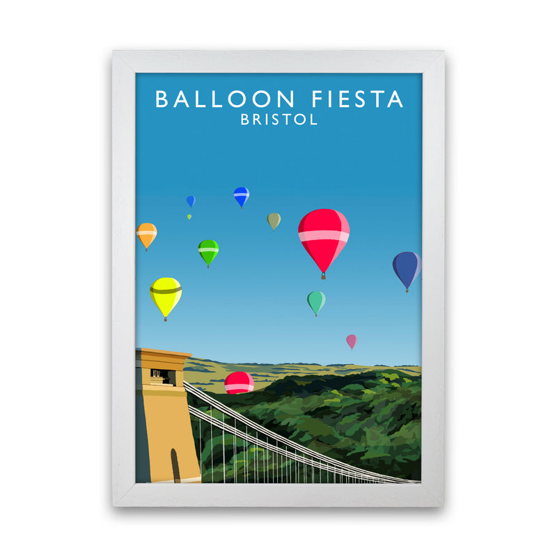 Balloon Fiesta Bristol Portait by Richard O'Neill White Grain