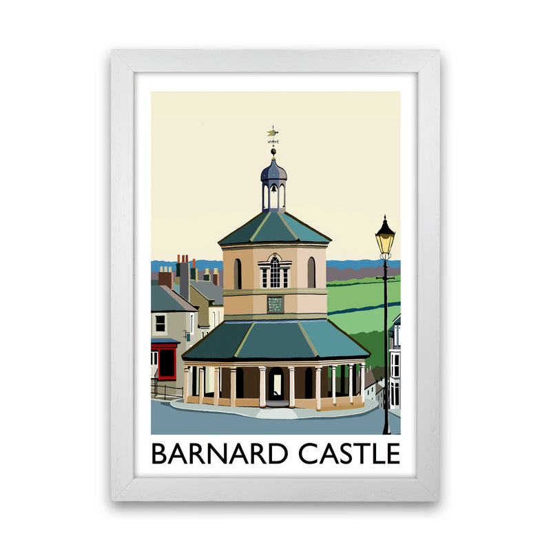 Barnard Castle Portrait by Richard O'Neill White Grain