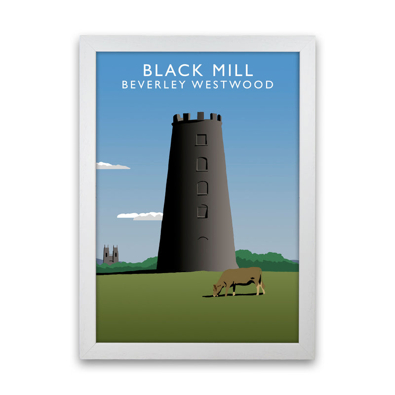 Black Mill Portrait by Richard O'Neill White Grain