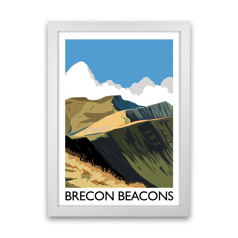 Brecon Beacons Art Print by Richard O'Neill White Grain