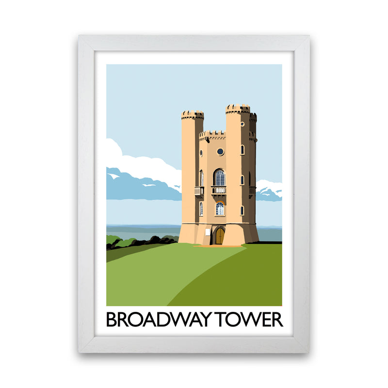 Broadway Tower Art Print by Richard O'Neill White Grain