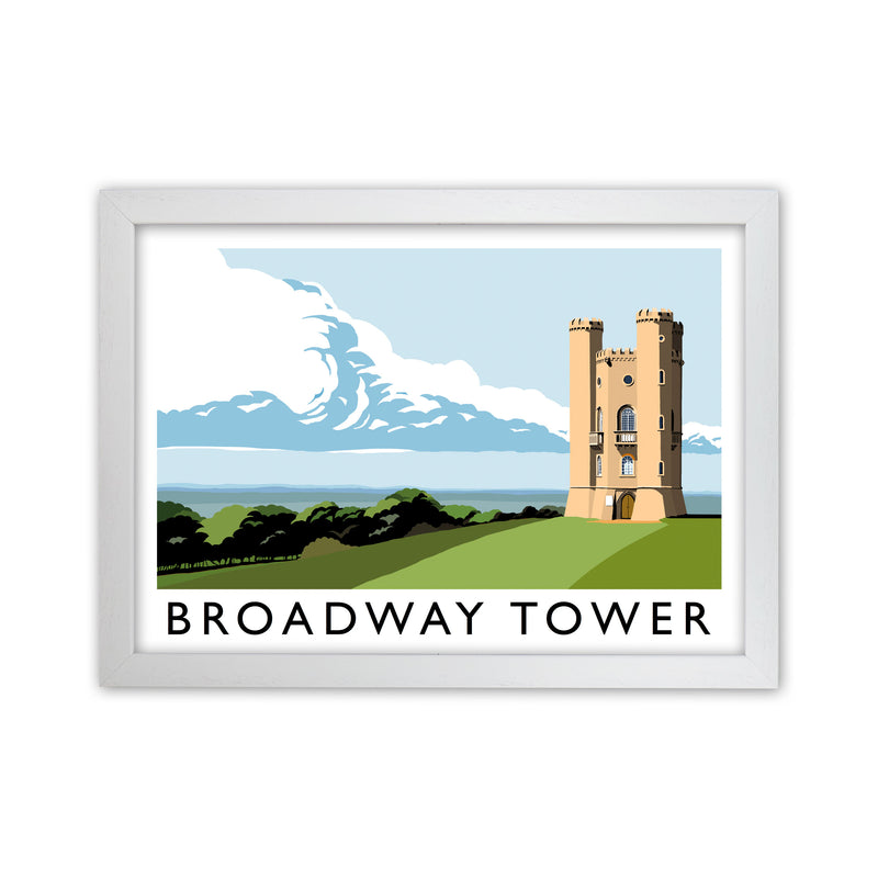 Broadway Tower Art Print by Richard O'Neill White Grain