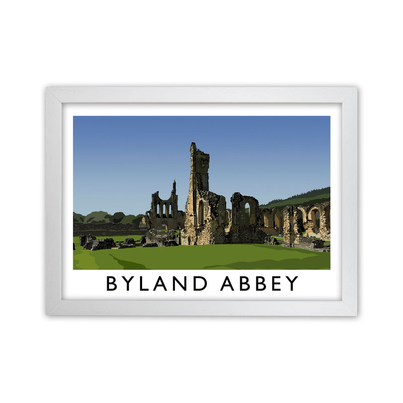 Byland Abbey by Richard O'Neill White Grain
