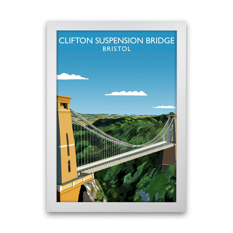 Clifton Suspension Bridge Bristol Framed Art Print by Richard O'Neill White Grain