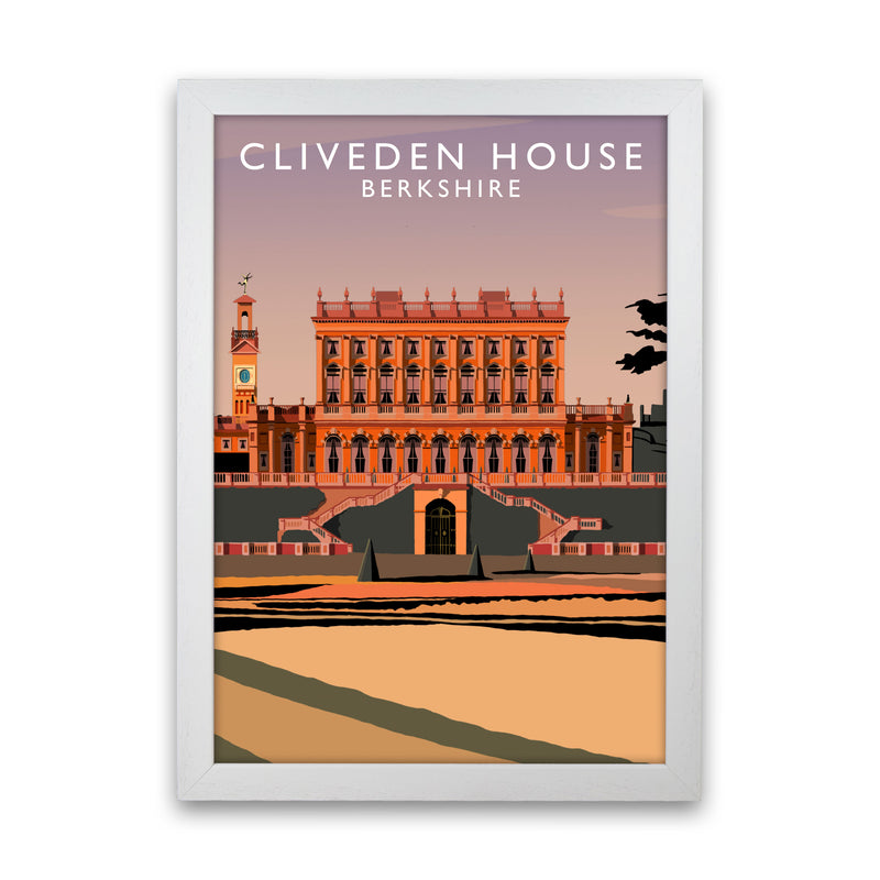 Cliveden House Portrait by Richard O'Neill White Grain