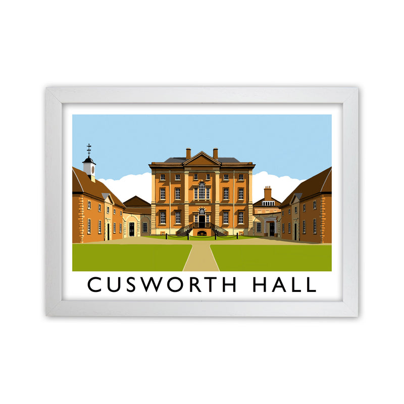 Cusworth Hall Art Print by Richard O'Neill White Grain