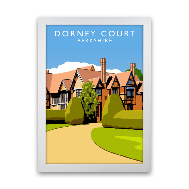 Dorney Court Art Print by Richard O'Neill White Grain