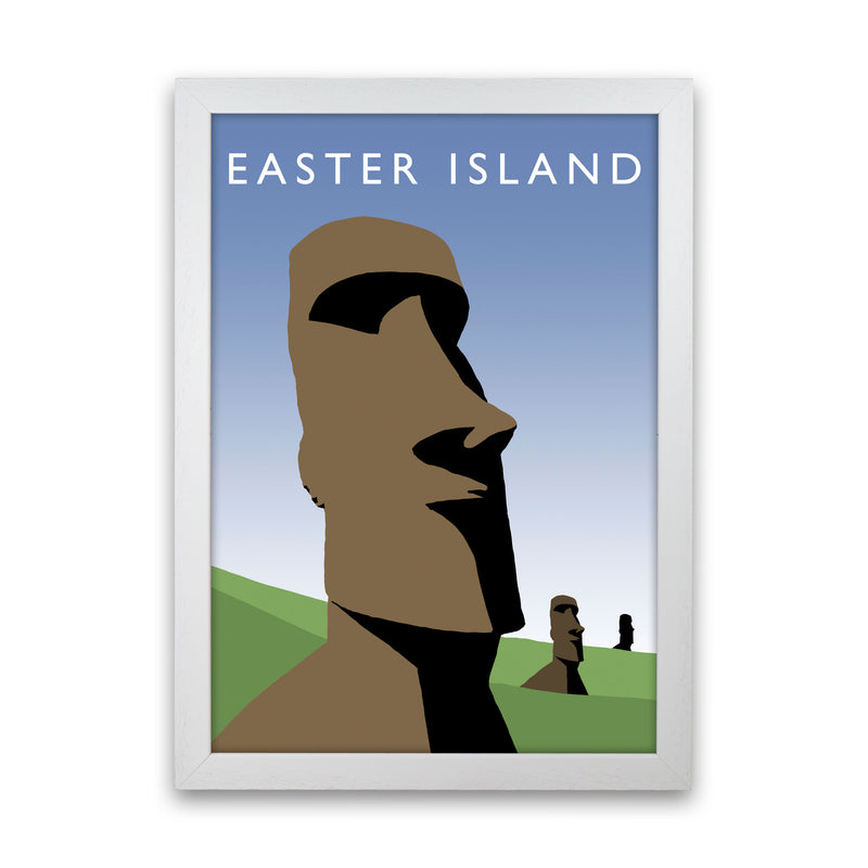 Easter Island by Richard O'Neill White Grain