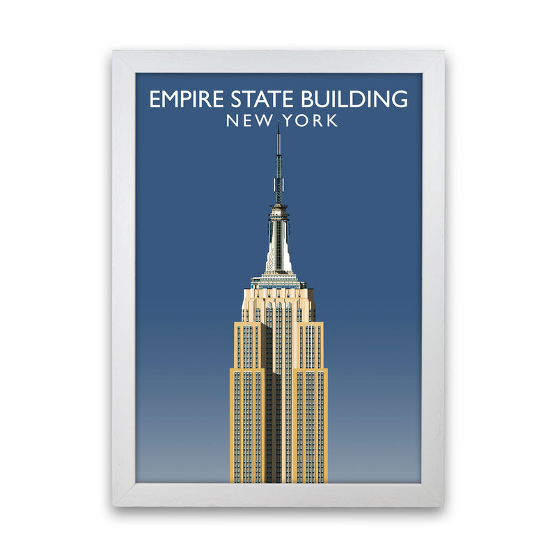 Empire State Building by Richard O'Neill White Grain