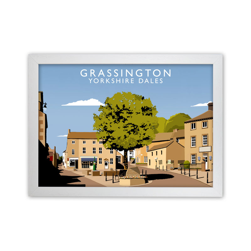 Grassington Yorkshire Dales Art Print by Richard O'Neill White Grain