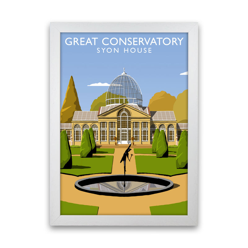 Great Conservatory Syon House Portrait by Richard O'Neill White Grain