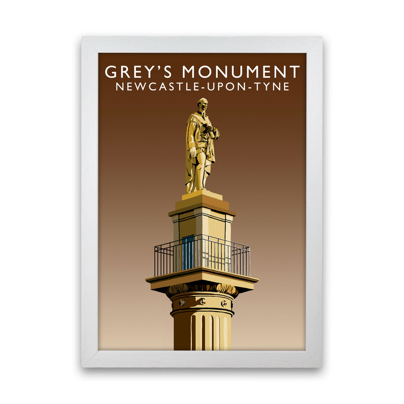 Grey's Monument by Richard O'Neill White Grain