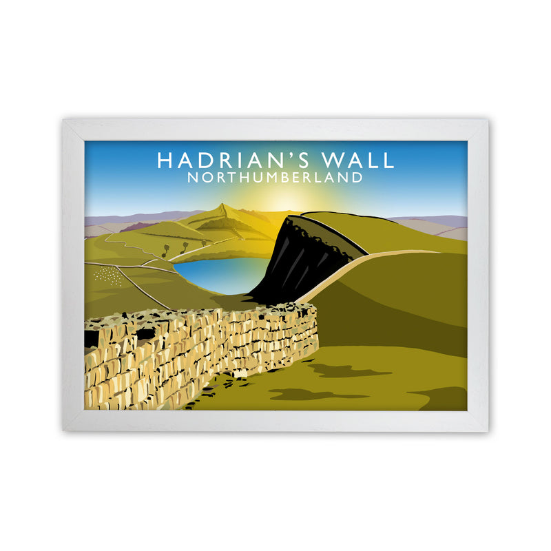 Hadrians Wall by Richard O'Neill White Grain