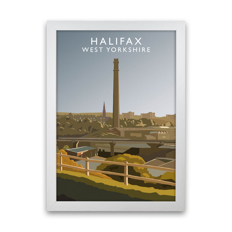 Halifax West Yorkshire Framed Digital Art Print by Richard O'Neill White Grain