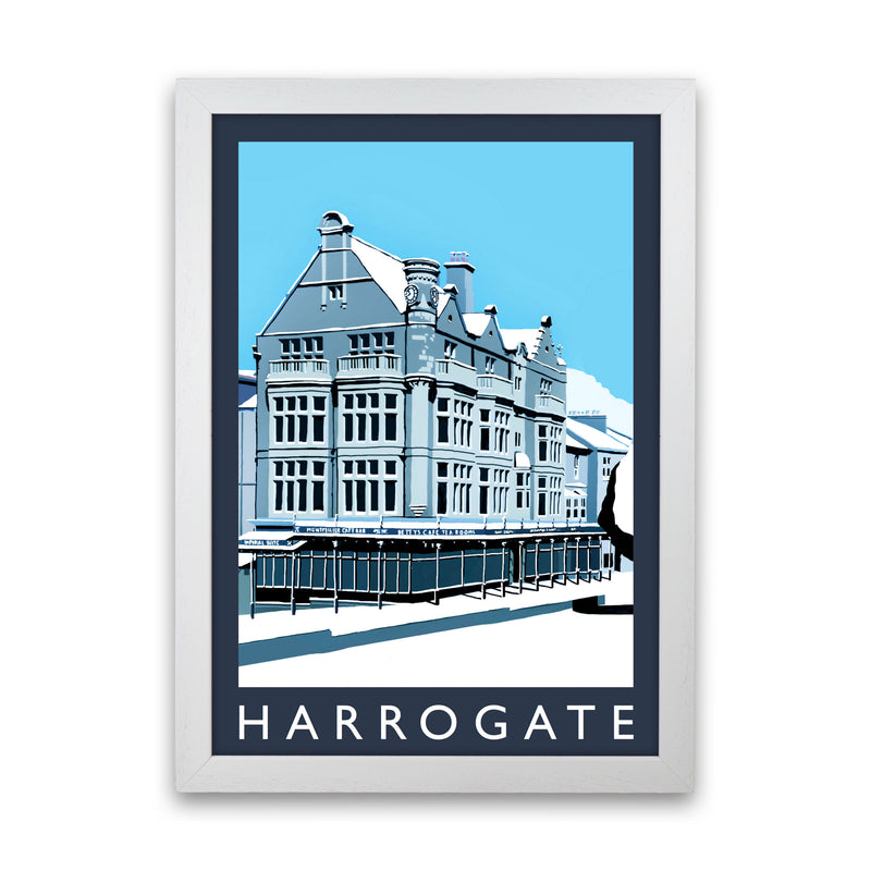 Harrogate Travel Art Print by Richard O'Neill, Framed Wall Art White Grain