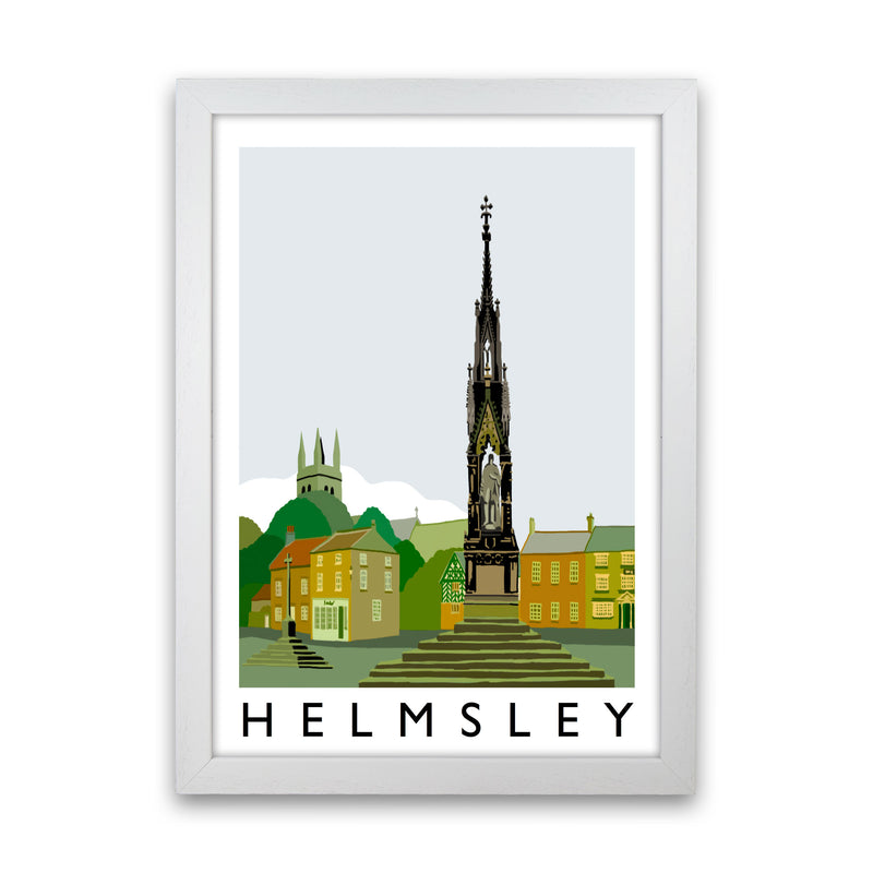 Helmsley Travel Art Print by Richard O'Neill, Framed Wall Art White Grain