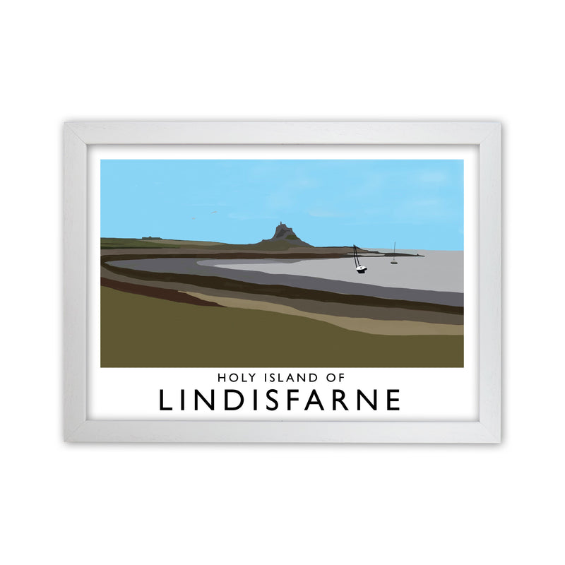 Holy Island of Lindisfarne Art Print by Richard O'Neill White Grain