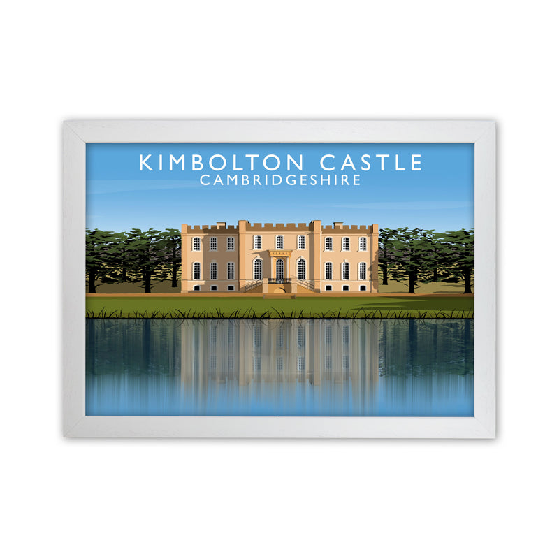 Kimbolton Castle Cambridgeshire Travel Art Print by Richard O'Neill White Grain