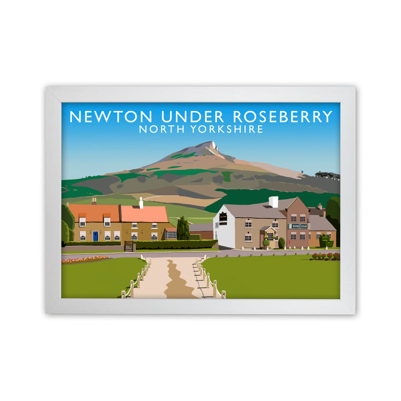 Newton Under Roseberry North Yorkshire Digital Art Print by Richard O'Neill White Grain