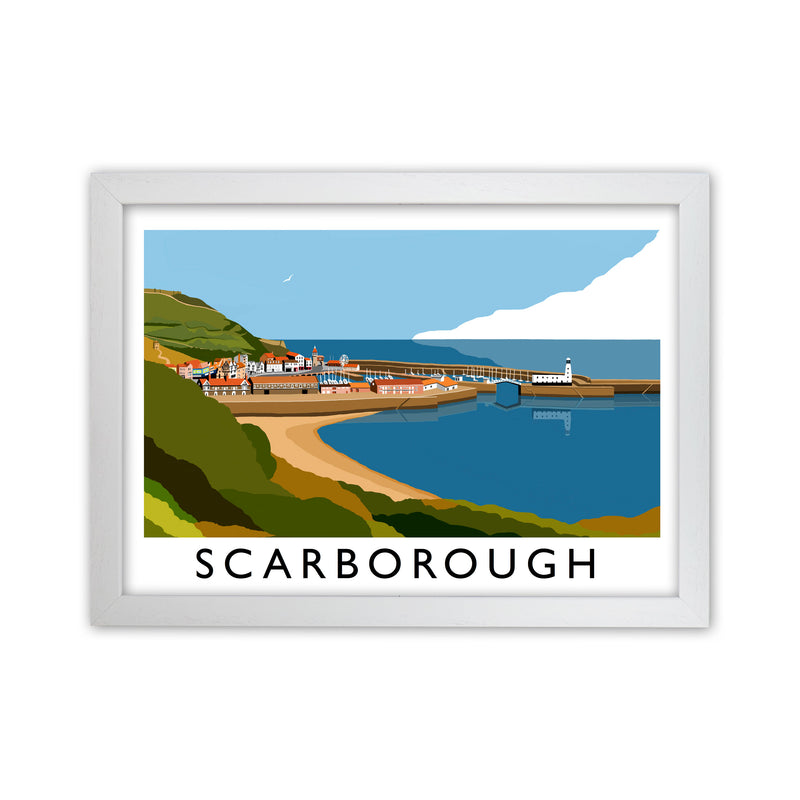 Scarborough Art Print by Richard O'Neill, Framed Wall Art White Grain