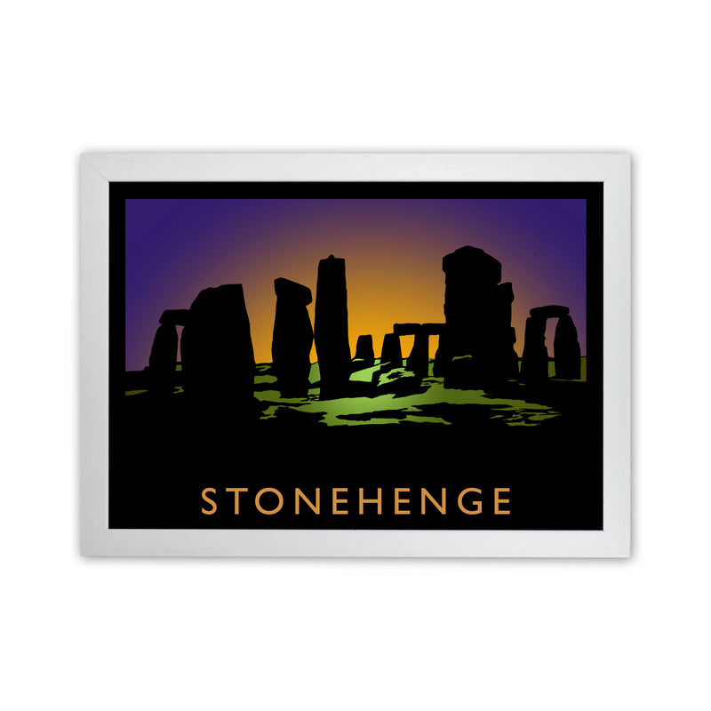 Stonehenge Art Print by Richard O'Neill White Grain