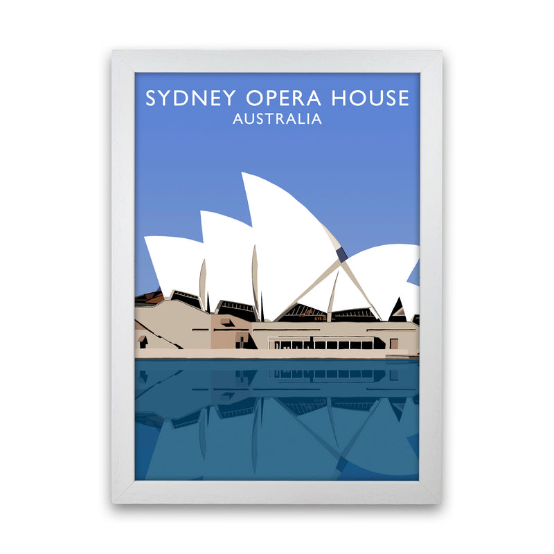 Sydney Opera House Australia Digital Art Print by Richard O'Neill White Grain