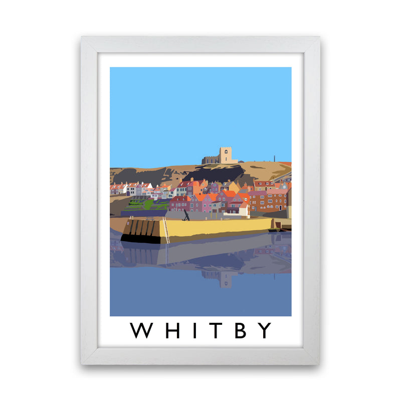 Whitby Art Print by Richard O'Neill, Framed Wall Art White Grain