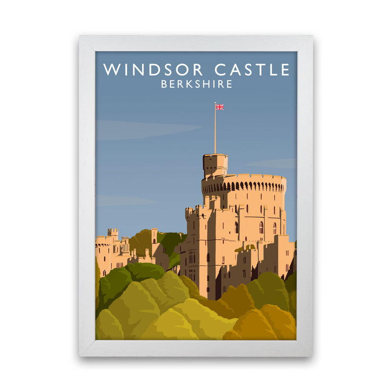 Windsor Castle Berkshire Travel Art Print by Richard O'Neill White Grain