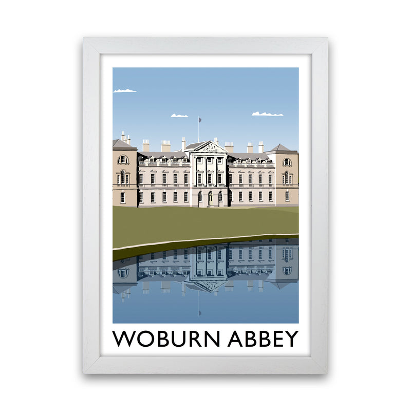 Woburn Abbey Travel Art Print by Richard O'Neill, Framed Wall Art White Grain