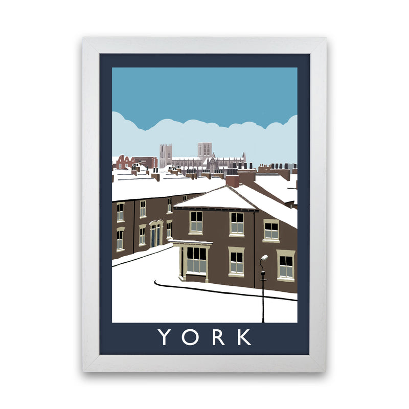 York Digital Art Print by Richard O'Neill, Framed Wall Art White Grain