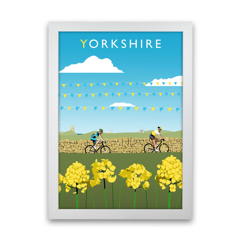 Yorkshire Framed Digital Art Print by Richard O'Neill White Grain