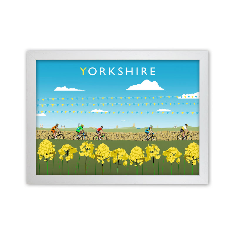 Yorkshire Cycling by Richard O'Neill White Grain