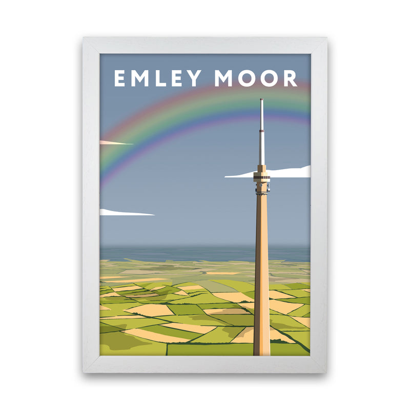 Emley Moor Portrait by Richard O'Neill White Grain
