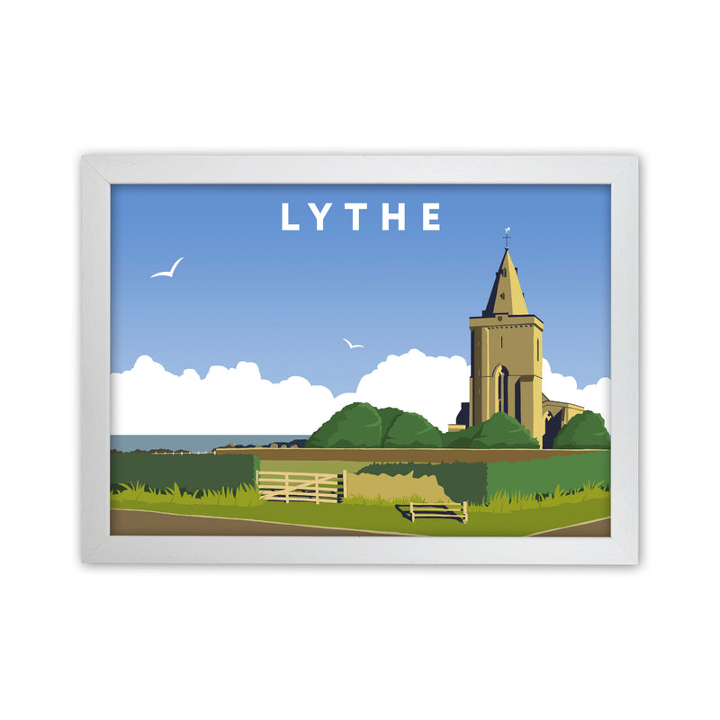 Lythe Framed Digital Art Print by Richard O'Neill White Grain