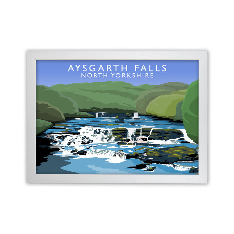 Aysgarth Falls by Richard O'Neill White Grain