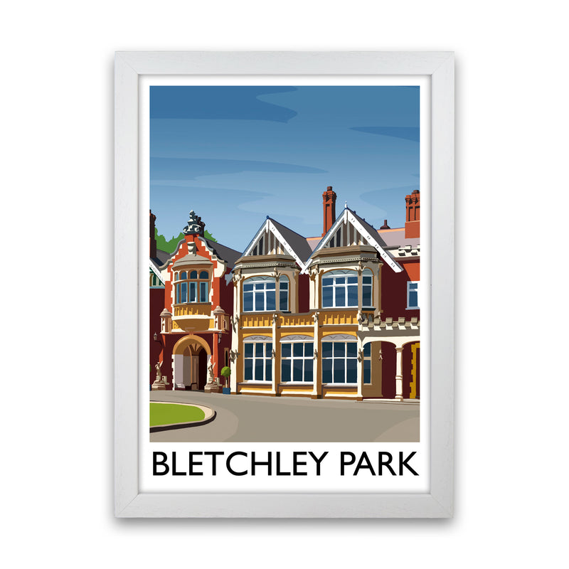 Bletchey Park portrait by Richard O'Neill White Grain