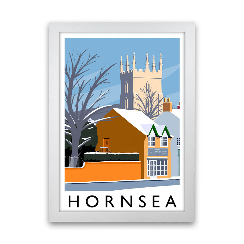 Hornsea (snow) portrait by Richard O'Neill White Grain