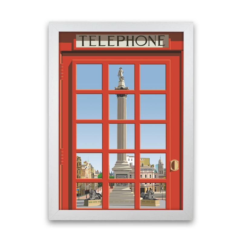 London Telephone Box 18 by Richard O'Neill White Grain