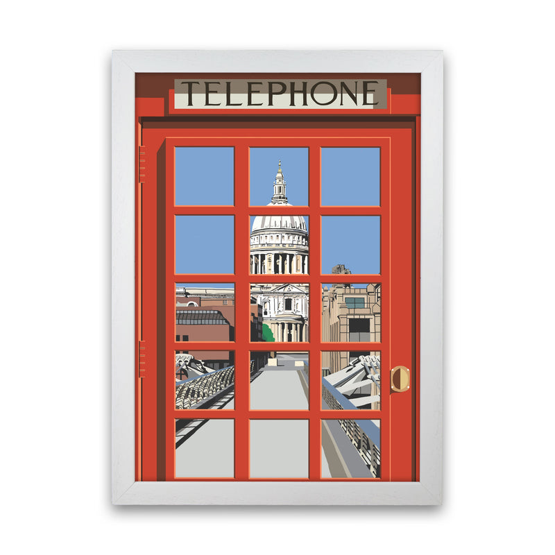London Telephone Box 3 by Richard O'Neill White Grain