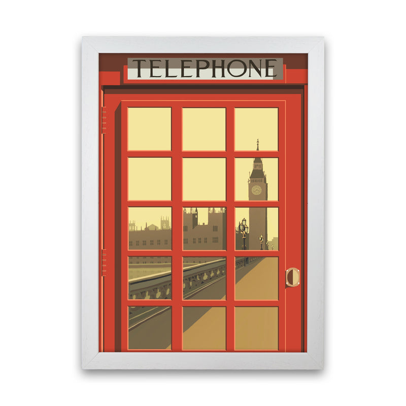London Telephone Box 5 by Richard O'Neill White Grain