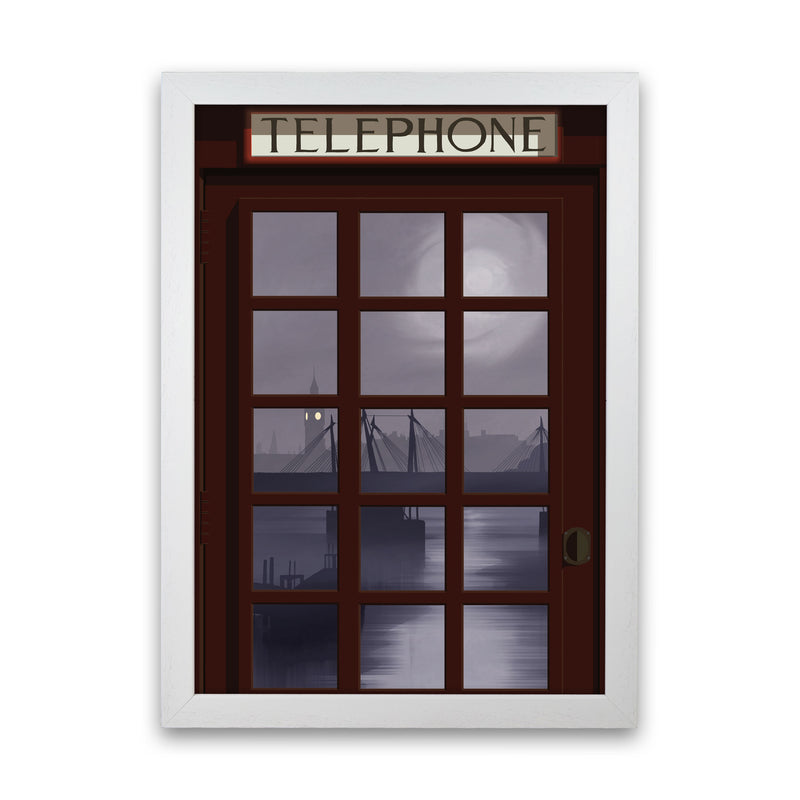 London Telephone Box 9 by Richard O'Neill White Grain