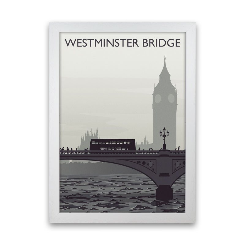 Westminster Bridge portrait by Richard O'Neill White Grain