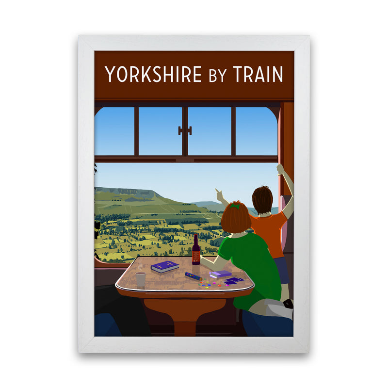 Yorkshire by Train 1 portrait by Richard O'Neill White Grain
