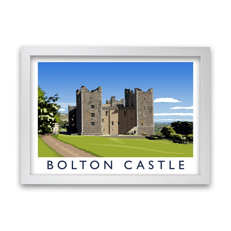 Bolton Castle 2 by Richard O'Neill White Grain