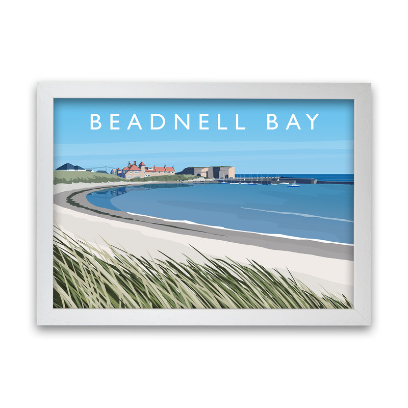 Beadnell Bay by Richard O'Neill White Grain