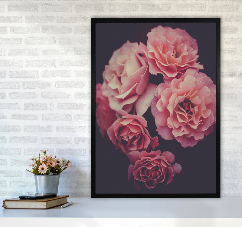 Dreamy Roses Art Print by Seven Trees Design A1 White Frame