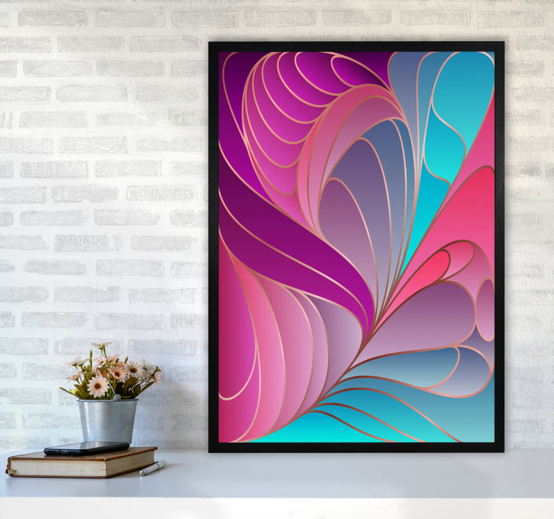 Colorful Art Deco II_ Art Print by Seven Trees Design A1 White Frame